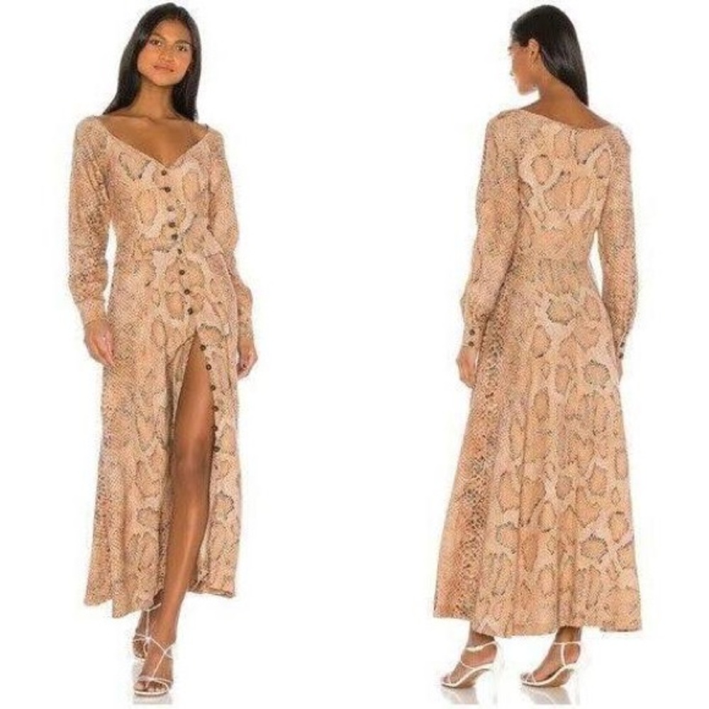 Mara Hoffman Silvana Leopard Print Maxi Dress 00